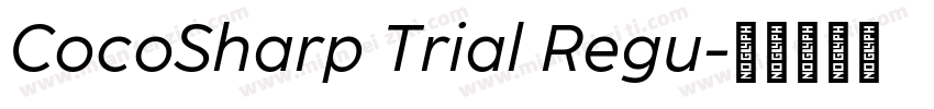 CocoSharp Trial Regu字体转换